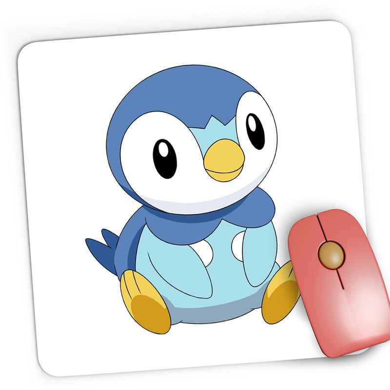 PC, gaming si accesorii - Periferice PC - Mousepad - Mousepad Gaming Pokemon Go Piplup Pinguin Plus Card, 21x19 cm - Infinity.ro