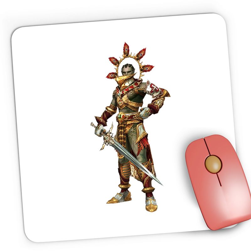 PC, gaming si accesorii - Periferice PC - Mousepad - Mousepad Gaming Lineage Half Orc Ranger Clan Dynasty, 21x19 cm - Infinity.ro