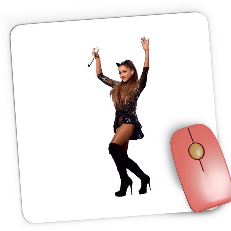 PC, gaming si accesorii - Periferice PC - Mousepad - Mousepad Gaming Ariana Grande Positions Merch Cloud, 21x19 cm - Infinity.ro