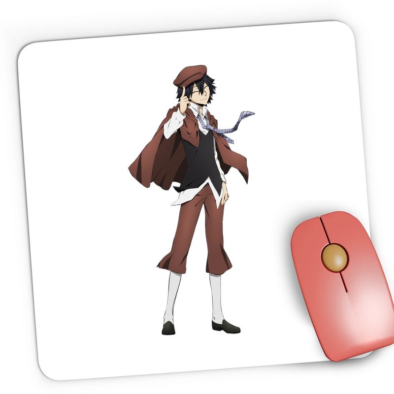 PC, gaming si accesorii - Periferice PC - Mousepad - Mousepad Gaming Bungo Stray Dogs Seiyu Plush Anime, 21x19 cm - Infinity.ro