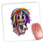 PC, gaming si accesorii - Periferice PC - Mousepad - Mousepad Gaming 6ix9ine Tekashi69 Rapper, 21x19 cm - Infinity.ro