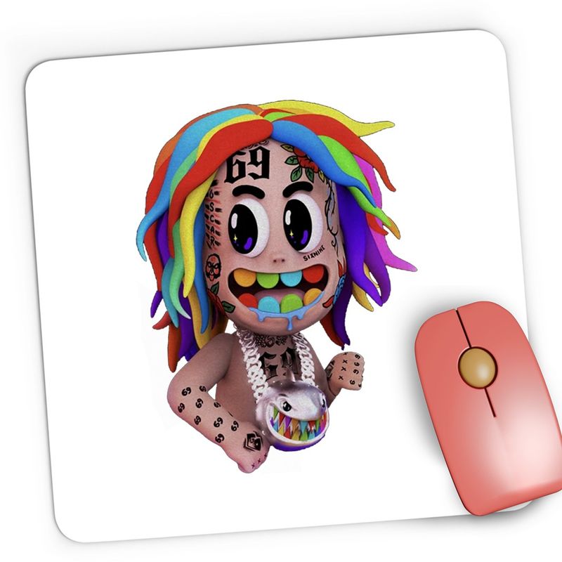 PC, gaming si accesorii - Periferice PC - Mousepad - Mousepad Gaming 6ix9ine Tekashi69 Rapper, 21x19 cm - Infinity.ro