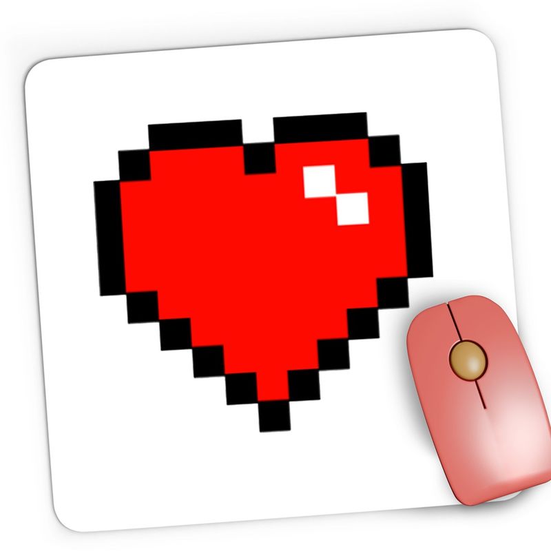 PC, gaming si accesorii - Periferice PC - Mousepad - Mousepad Gaming Minecraft Heart, 21x19 cm - Infinity.ro