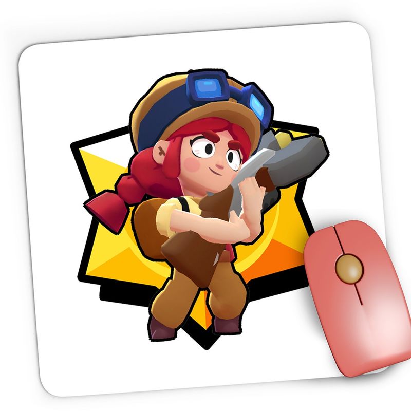 PC, gaming si accesorii - Periferice PC - Mousepad - Mousepad Gaming Jessie Brawl Stars GTA, 21x19 cm - Infinity.ro