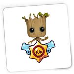 PC, gaming si accesorii - Periferice PC - Mousepad - Mousepad Gaming Baby Groot Brawl Stars Bebe Copac, 21x19 cm - Infinity.ro