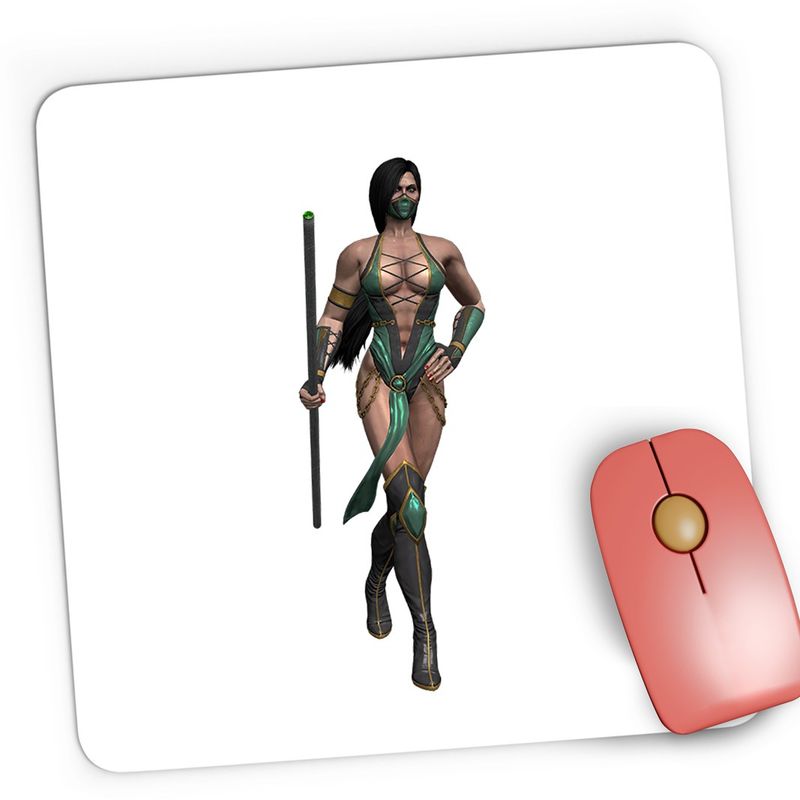 PC, gaming si accesorii - Periferice PC - Mousepad - Mousepad Gaming Mortal Kombat Jade Green Diamond Game, 21x19 cm - Infinity.ro