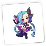 PC, gaming si accesorii - Periferice PC - Mousepad - Mousepad Gaming League of Legends Jinks LoL Fan Art Girl, 21x19 cm - Infinity.ro