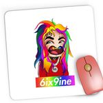 PC, gaming si accesorii - Periferice PC - Mousepad - Mousepad Gaming 6ix9ine Tekashi HipHop, 21x19 cm - Infinity.ro