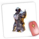 PC, gaming si accesorii - Periferice PC - Mousepad - Mousepad Gaming Quake Master Halo Anniversary Middle Finger Injury Bad Boy, 21x19 cm - Infinity.ro