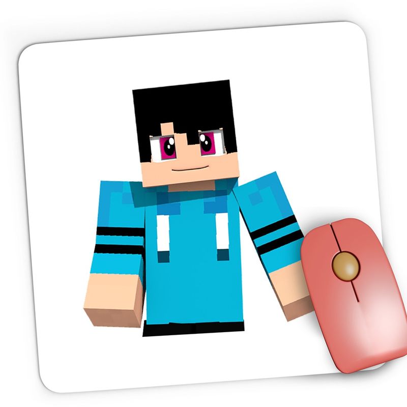 PC, gaming si accesorii - Periferice PC - Mousepad - Mousepad Gaming Minecraft Happy Alex, 21x19 cm - Infinity.ro