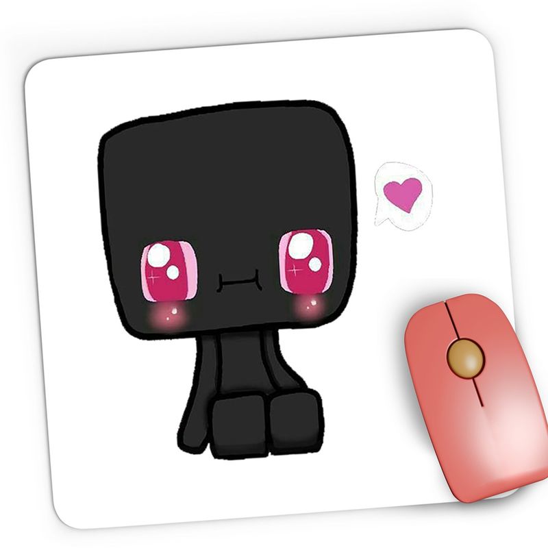 PC, gaming si accesorii - Periferice PC - Mousepad - Mousepad Gaming Baby Enderman Love Minecraft, 21x19 cm - Infinity.ro