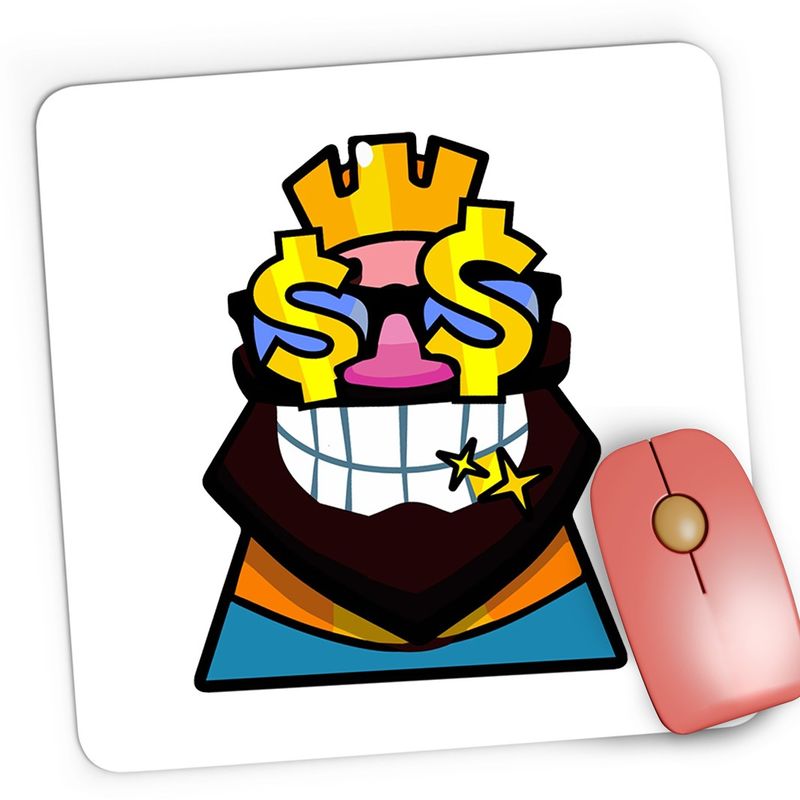 PC, gaming si accesorii - Periferice PC - Mousepad - Mousepad Gaming King Clash Royale Minecraft, 21x19 cm - Infinity.ro