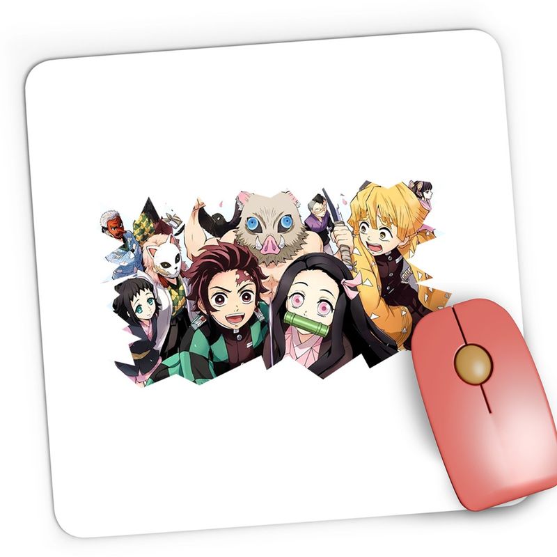 PC, gaming si accesorii - Periferice PC - Mousepad - Mousepad Gaming Demon Slayer Team Gang Roblox, 21x19 cm - Infinity.ro