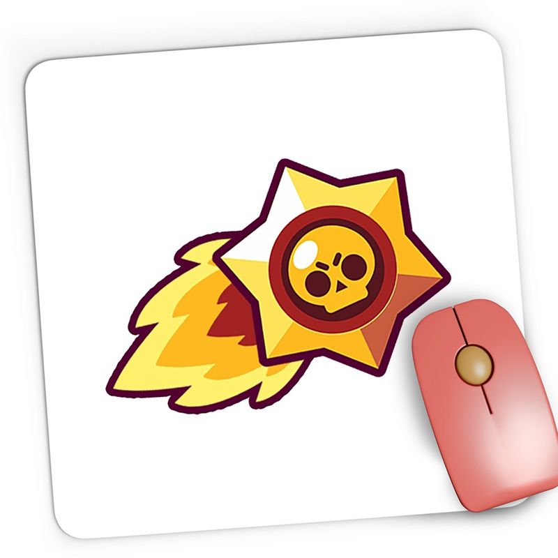 PC, gaming si accesorii - Periferice PC - Mousepad - Mousepad Gaming Brawl Stars Play Logo, 21x19 cm - Infinity.ro