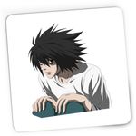 PC, gaming si accesorii - Periferice PC - Mousepad - Mousepad Gaming Death Note L Detectiv Tsugumi Ohba Anime Manga, 21x19 cm - Infinity.ro