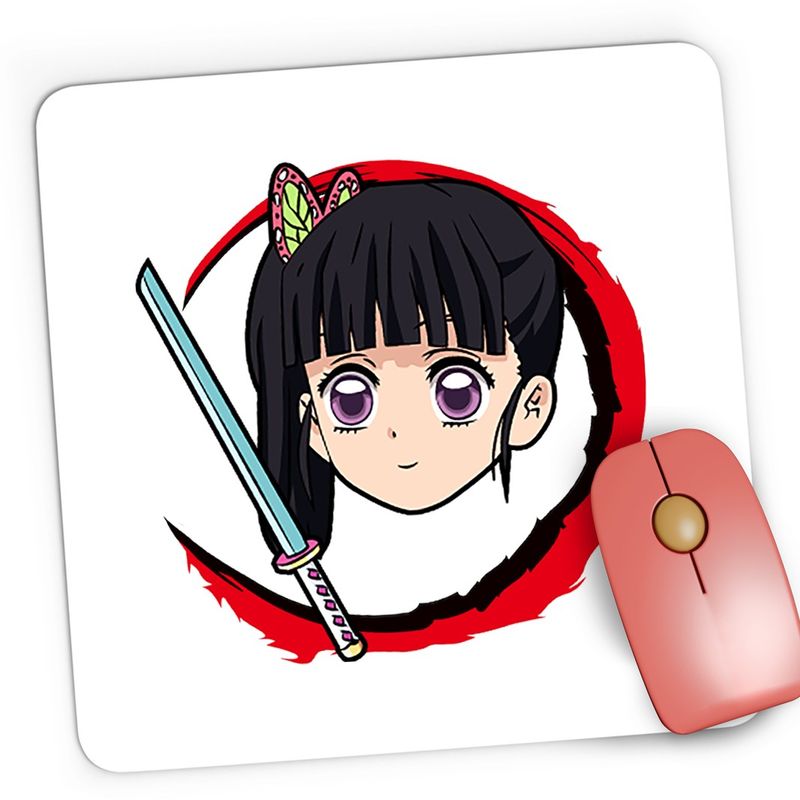 PC, gaming si accesorii - Periferice PC - Mousepad - Mousepad Gaming Demon Slayer Kanao Tsuyuri Sabie Katana, 21x19 cm - Infinity.ro