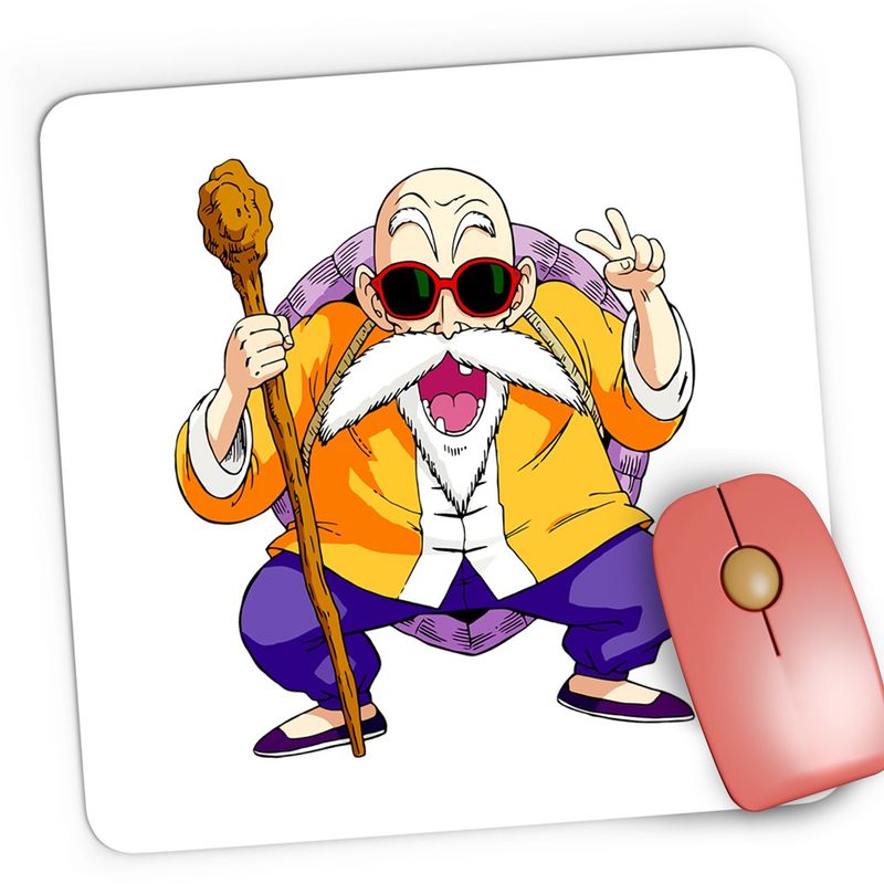 PC, gaming si accesorii - Periferice PC - Mousepad - Mousepad Gaming Dragon Ball Z Master Roshi Sensei Profesor Socru, 21x19 cm - Infinity.ro