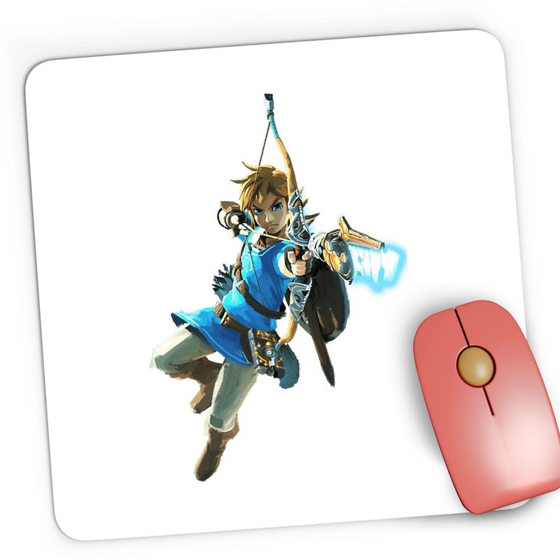 PC, gaming si accesorii - Periferice PC - Mousepad - Mousepad Gaming Legend of Zelda Link Minecraft Game, 21x19 cm - Infinity.ro