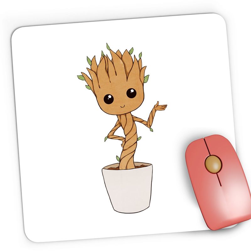 PC, gaming si accesorii - Periferice PC - Mousepad - Mousepad Gaming Baby Groot Dragobete Valentines Day Bebe, 21x19 cm - Infinity.ro