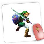 PC, gaming si accesorii - Periferice PC - Mousepad - Mousepad Gaming The Legend of Zelda Link Sabie Scut, 21x19 cm - Infinity.ro
