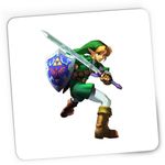 PC, gaming si accesorii - Periferice PC - Mousepad - Mousepad Gaming The Legend of Zelda Link Sabie Scut, 21x19 cm - Infinity.ro