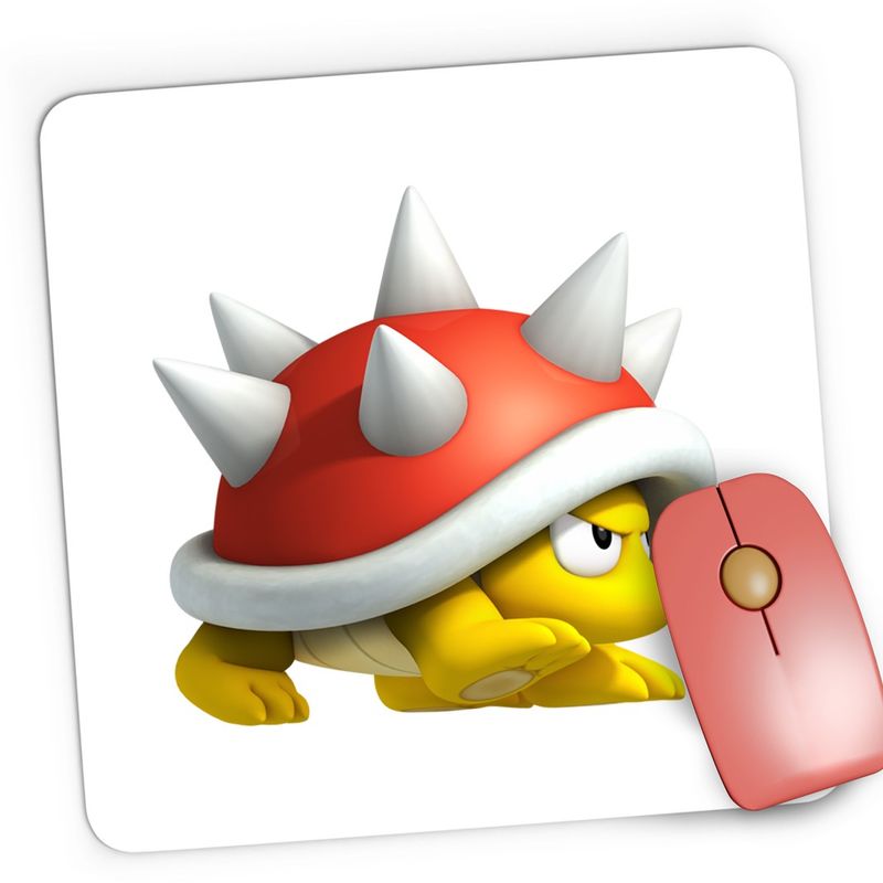 PC, gaming si accesorii - Periferice PC - Mousepad - Mousepad Gaming Koopa Super Mario Bros Testoasa, 21x19 cm - Infinity.ro