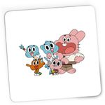 PC, gaming si accesorii - Periferice PC - Mousepad - Mousepad Gaming Lumea lui Gumball Familie Animatie, 21x19 cm - Infinity.ro