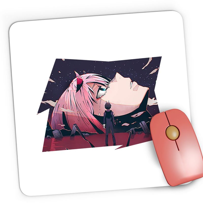 PC, gaming si accesorii - Periferice PC - Mousepad - Mousepad Gaming Darling in the FranXX Hiro Anime, 21x19 cm - Infinity.ro