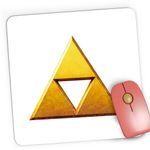 PC, gaming si accesorii - Periferice PC - Mousepad - Mousepad Gaming Legend of Zelda Triunghiul Auriu Breath, 21x19 cm - Infinity.ro