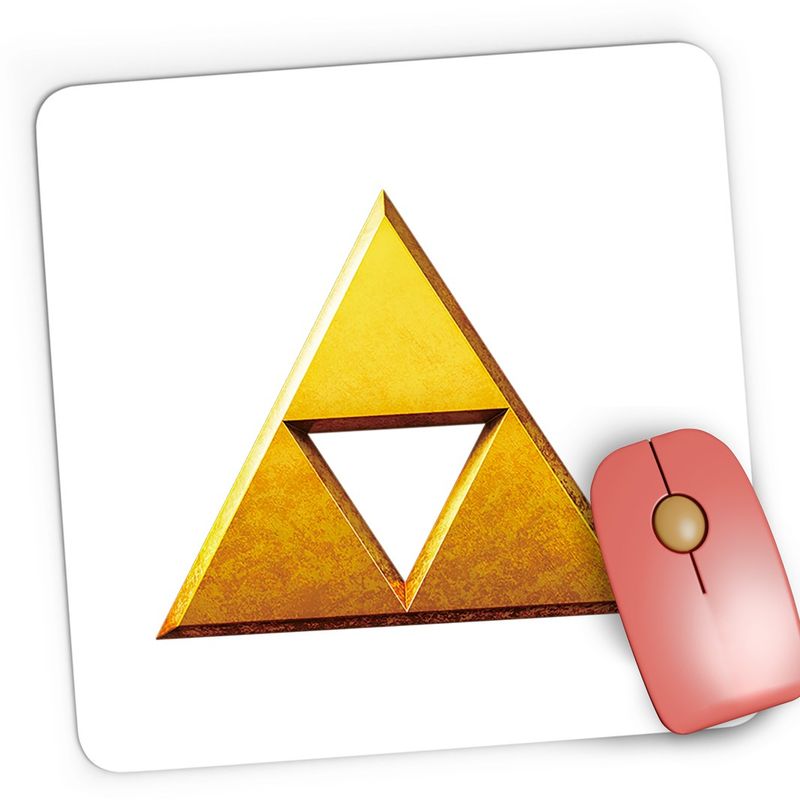 PC, gaming si accesorii - Periferice PC - Mousepad - Mousepad Gaming Legend of Zelda Triunghiul Auriu Breath, 21x19 cm - Infinity.ro