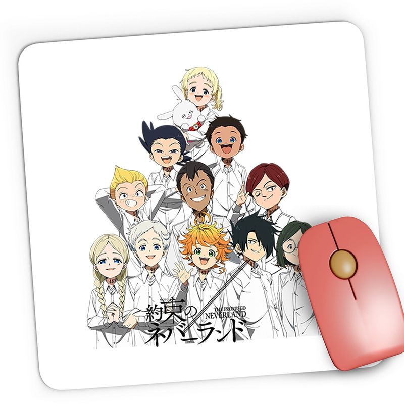 PC, gaming si accesorii - Periferice PC - Mousepad - Mousepad Gaming The Promised Neverland Toata Echipa, 21x19 cm - Infinity.ro