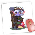 PC, gaming si accesorii - Periferice PC - Mousepad - Mousepad Gaming League of Legends Akali Random Game LoL, 21x19 cm - Infinity.ro