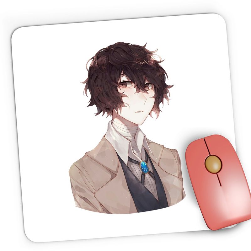 PC, gaming si accesorii - Periferice PC - Mousepad - Mousepad Gaming Bungo Stray Dogs Osamu Dazai Anime, 21x19 cm - Infinity.ro