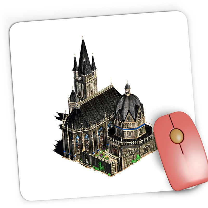 PC, gaming si accesorii - Periferice PC - Mousepad - Mousepad Gaming Age of Empires Catedrala Biserica The Forgotten Mod, 21x19 cm - Infinity.ro