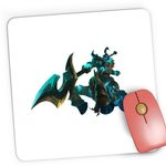 PC, gaming si accesorii - Periferice PC - Mousepad - Mousepad Gaming League of Legends Hecarim Dragon Centaur LoL, 21x19 cm - Infinity.ro