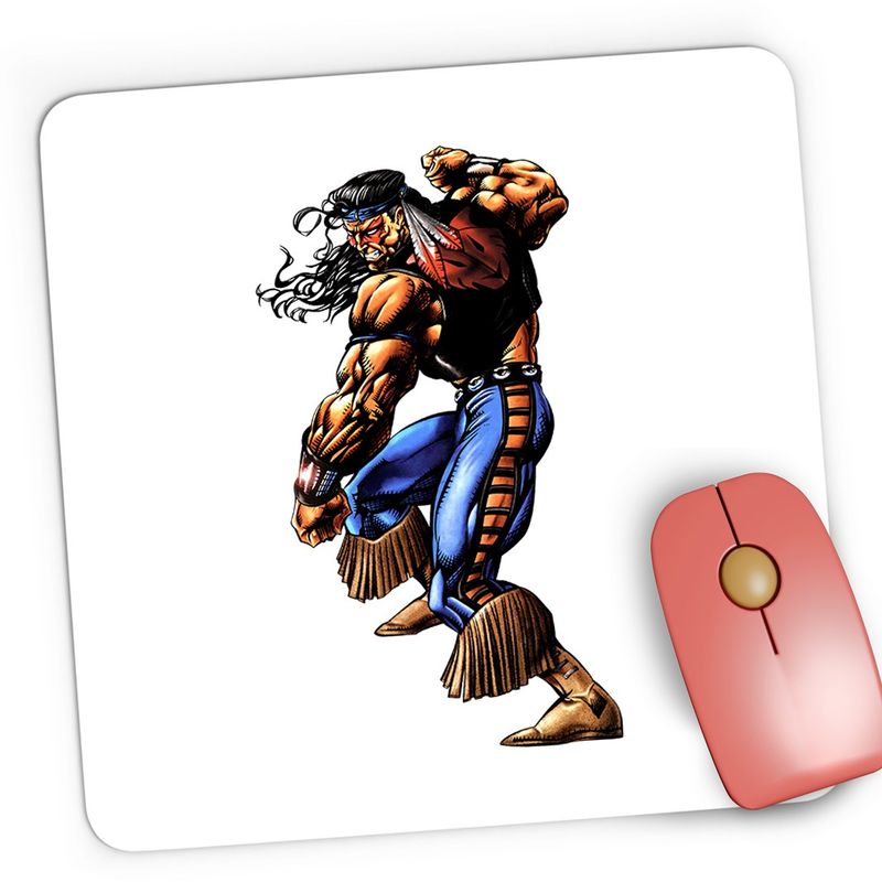 PC, gaming si accesorii - Periferice PC - Mousepad - Mousepad Gaming Mortal Kombat Nightwolf The Ultimate Warrior, 21x19 cm - Infinity.ro