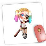 PC, gaming si accesorii - Periferice PC - Mousepad - Mousepad Gaming Joker Harley Quinn Daddys Lil Monster, 21x19 cm - Infinity.ro