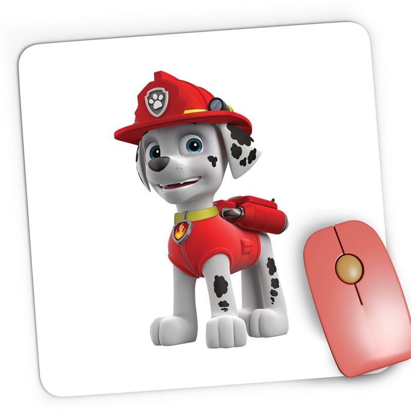 PC, gaming si accesorii - Periferice PC - Mousepad - Mousepad Gaming Paw Patrol Marshal Dalmatian Pompier, 21x19 cm - Infinity.ro