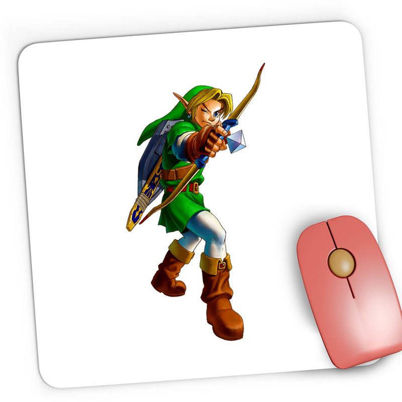 PC, gaming si accesorii - Periferice PC - Mousepad - Mousepad Gaming Legend of Zelda Link Arc Nintendo, 21x19 cm - Infinity.ro