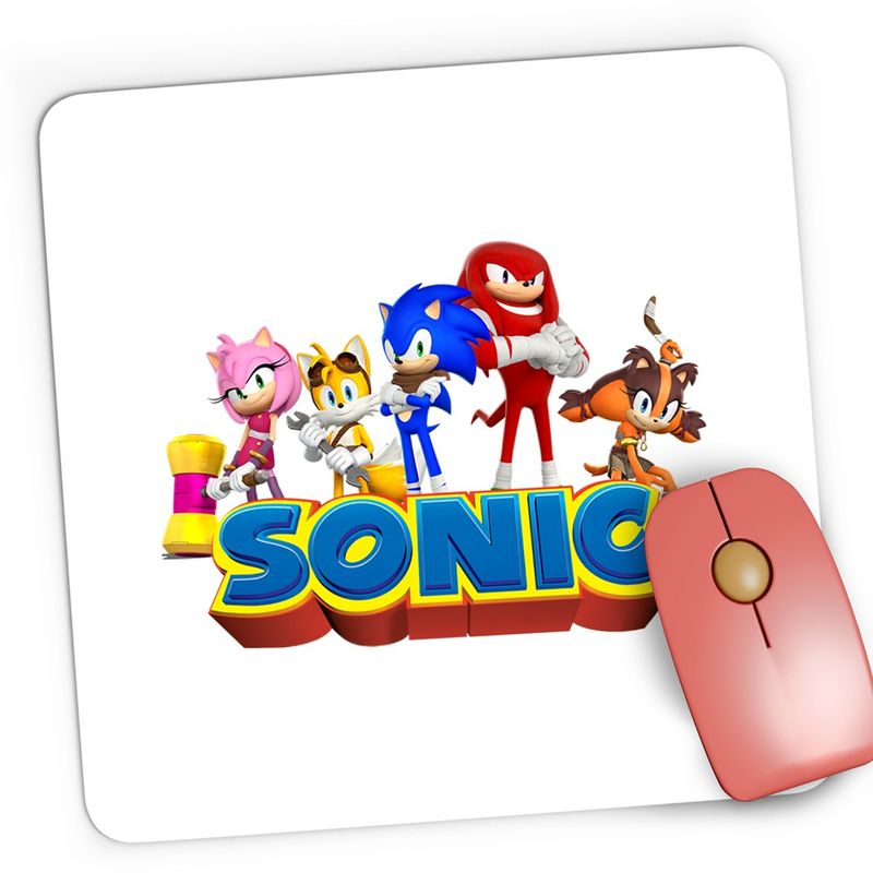 PC, gaming si accesorii - Periferice PC - Mousepad - Mousepad Gaming Sonic Boom All Team Echipa, 21x19 cm - Infinity.ro