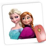 PC, gaming si accesorii - Periferice PC - Mousepad - Mousepad Gaming Elsa Frozen Anna Elsa Costum, 21x19 cm - Infinity.ro