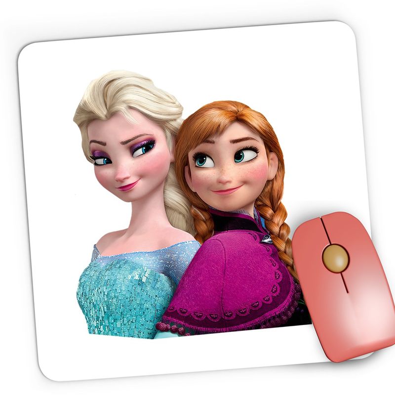 PC, gaming si accesorii - Periferice PC - Mousepad - Mousepad Gaming Elsa Frozen Anna Elsa Costum, 21x19 cm - Infinity.ro