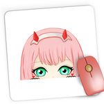 PC, gaming si accesorii - Periferice PC - Mousepad - Mousepad Gaming Zero Two Darling in the FranXX Chibi Anime, 21x19 cm - Infinity.ro