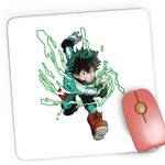 PC, gaming si accesorii - Periferice PC - Mousepad - Mousepad Gaming Hero Academia Deku Cartoon Manga Anime, 21x19 cm - Infinity.ro
