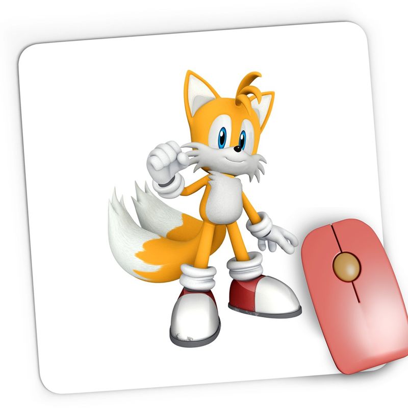 PC, gaming si accesorii - Periferice PC - Mousepad - Mousepad Gaming Sonic Tail the Fox Drift Mania, 21x19 cm - Infinity.ro