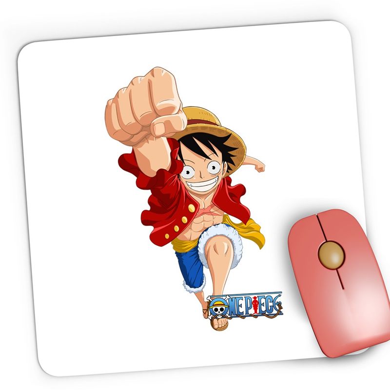 PC, gaming si accesorii - Periferice PC - Mousepad - Mousepad Gaming One Piece Monkey D Luffy Palarie Paie Anime, 21x19 cm - Infinity.ro