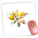 PC, gaming si accesorii - Periferice PC - Mousepad - Mousepad Gaming Sonic Chaos Tails Doctor Eggman, 21x19 cm - Infinity.ro
