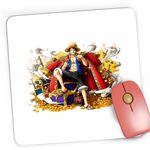 PC, gaming si accesorii - Periferice PC - Mousepad - Mousepad Gaming One Piece Comoara Monkey Luffy Amiral Cool, 21x19 cm - Infinity.ro