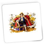 PC, gaming si accesorii - Periferice PC - Mousepad - Mousepad Gaming One Piece Comoara Monkey Luffy Amiral Cool, 21x19 cm - Infinity.ro
