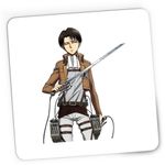 PC, gaming si accesorii - Periferice PC - Mousepad - Mousepad Gaming Attack on Titan Levi Ackerman Anime Fortnite, 21x19 cm - Infinity.ro